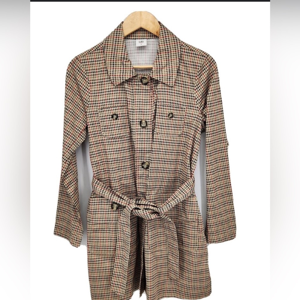 New! 💫 Cabi Sherlock Houndstooth Trench 🕵️♀️🔎 - Picture 10 of 14